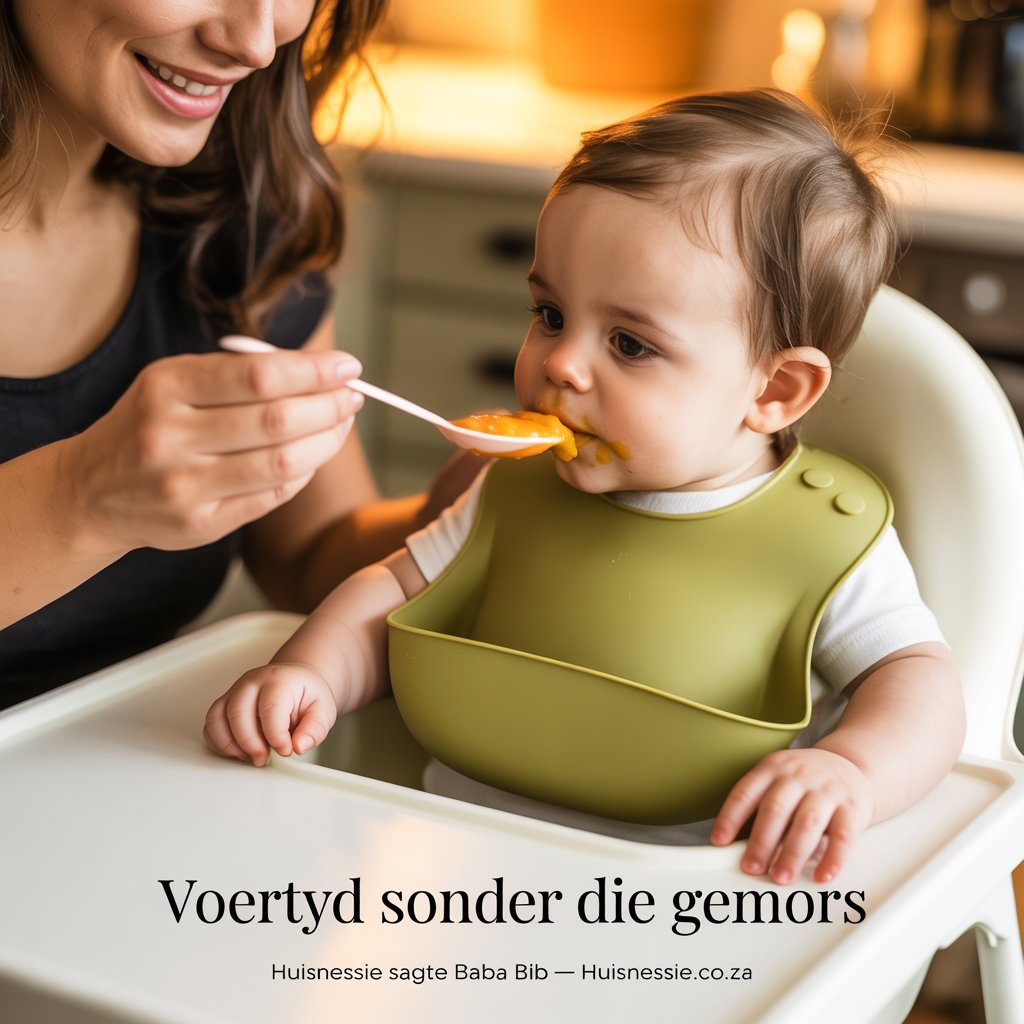 Voertyd sonder die gemors — Huisnessie Baba Bib