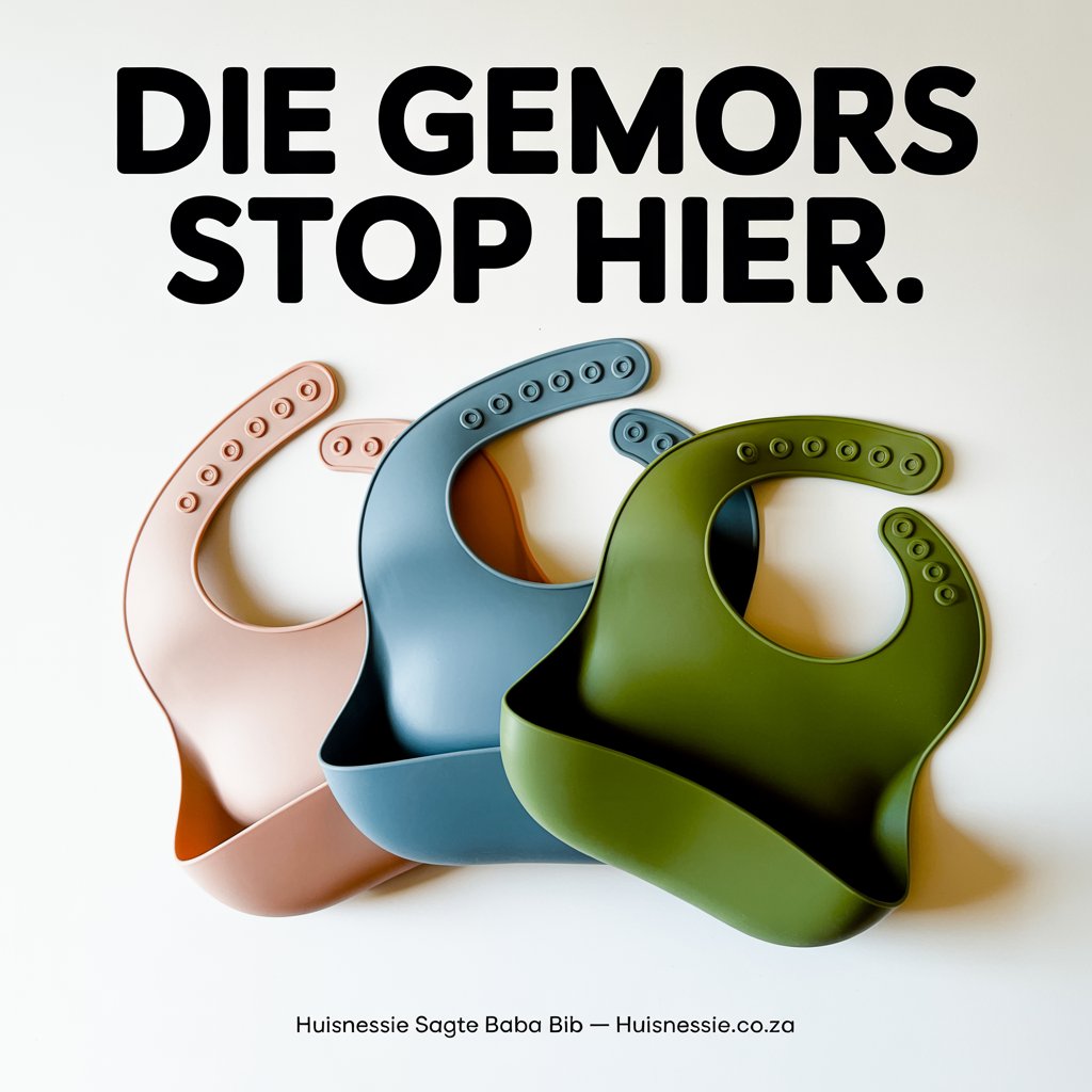 Die gemors stop hier — Huisnessie Baba Bib